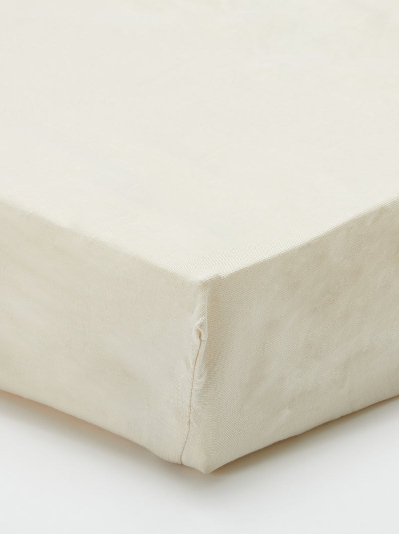 Set van 2 jersey hoeslakens voor baby (70x140) - Kiabi Home WIT - Kiabi