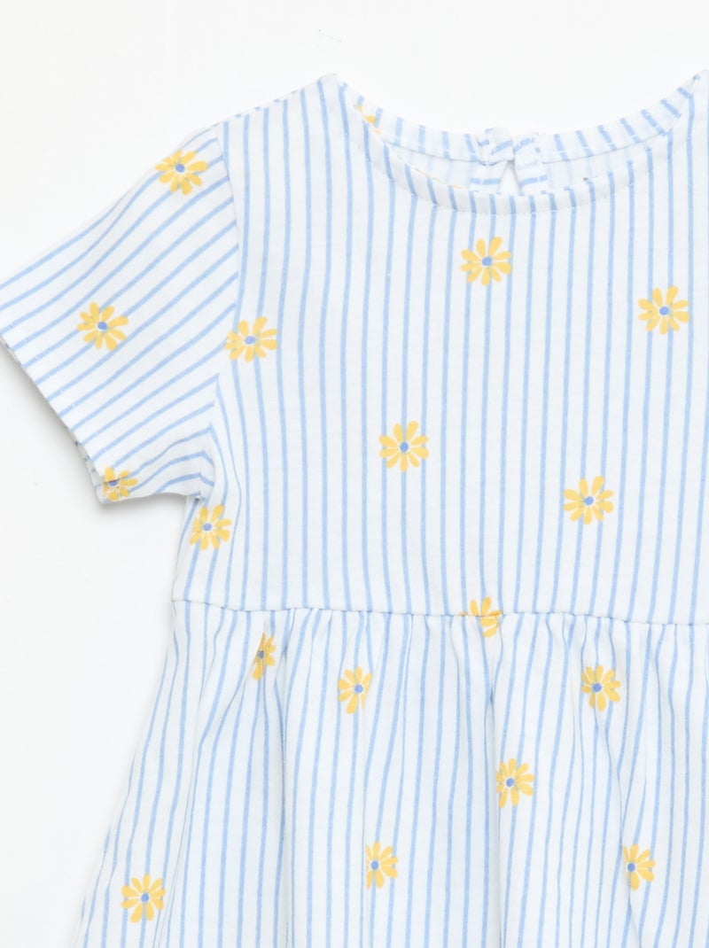 Set van 2 jurken met korte mouwen Blauw - Kiabi