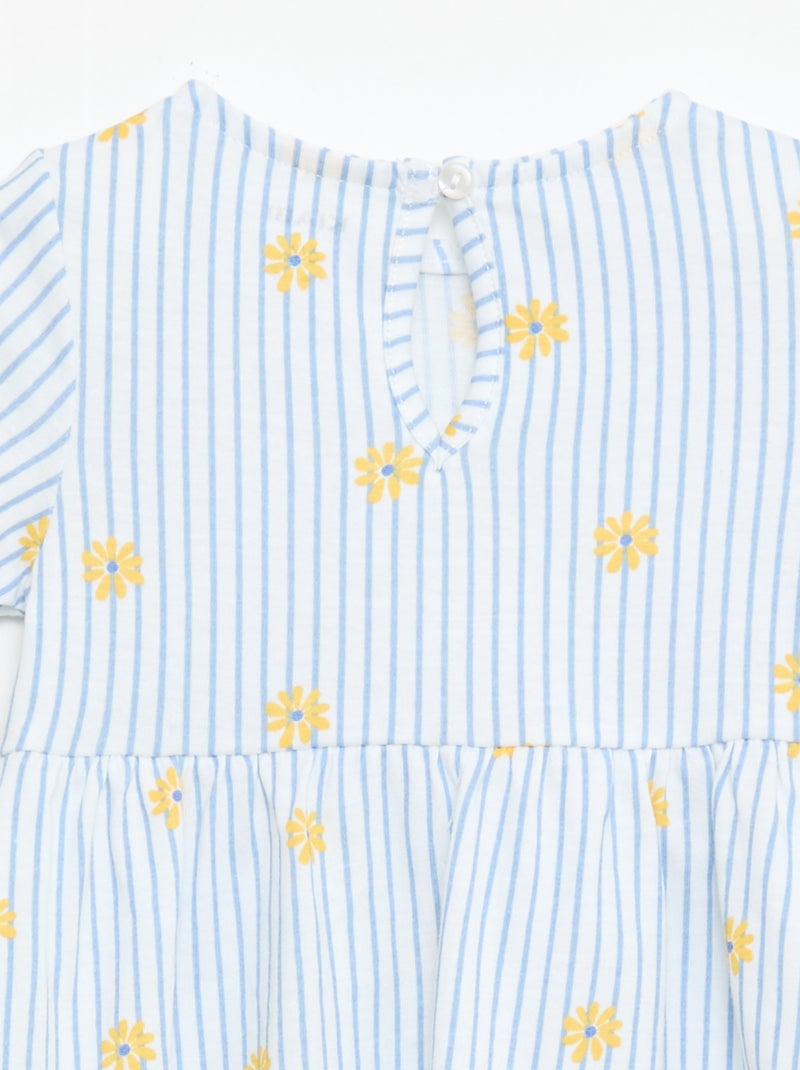 Set van 2 jurken met korte mouwen Blauw - Kiabi