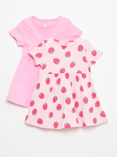 Set van 2 jurken met korte mouwen - Kiabi