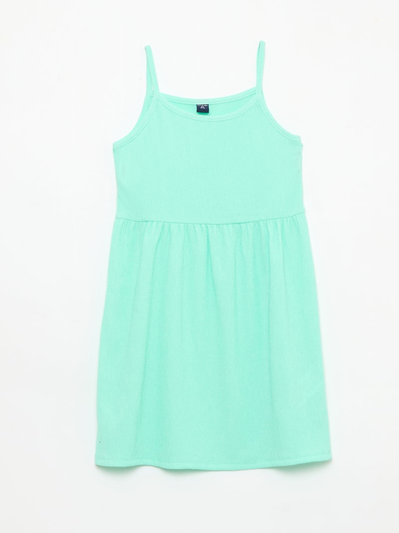 Set van 2 jurken van crêpe tricot Blauw - Kiabi