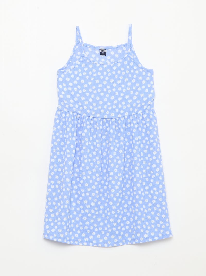 Set van 2 jurken van crêpe tricot Blauw - Kiabi