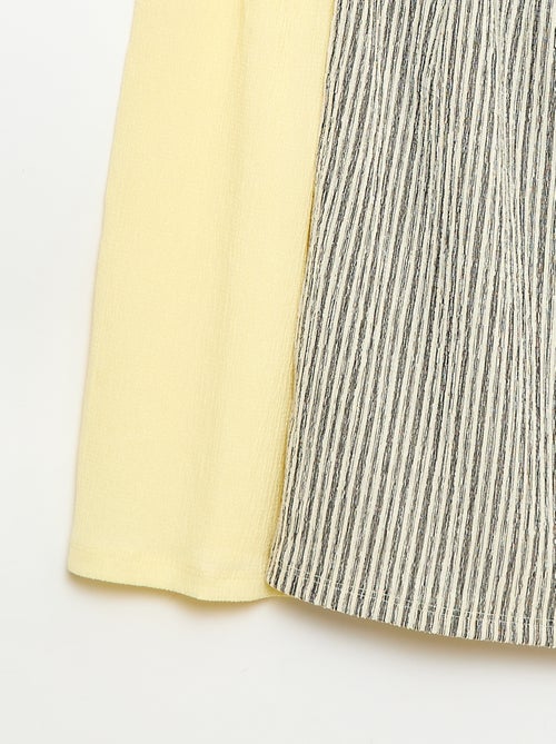 Set van 2 jurken van crêpe tricot - Kiabi