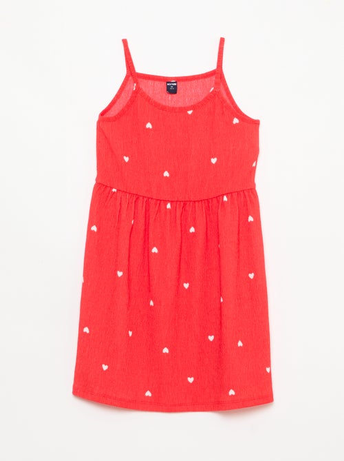 Set van 2 jurken van crêpe tricot - Kiabi