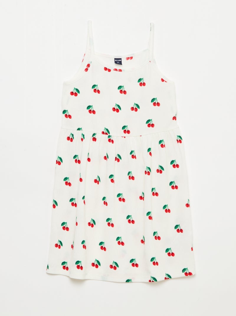 Set van 2 jurken van crêpe tricot Wit - Kiabi