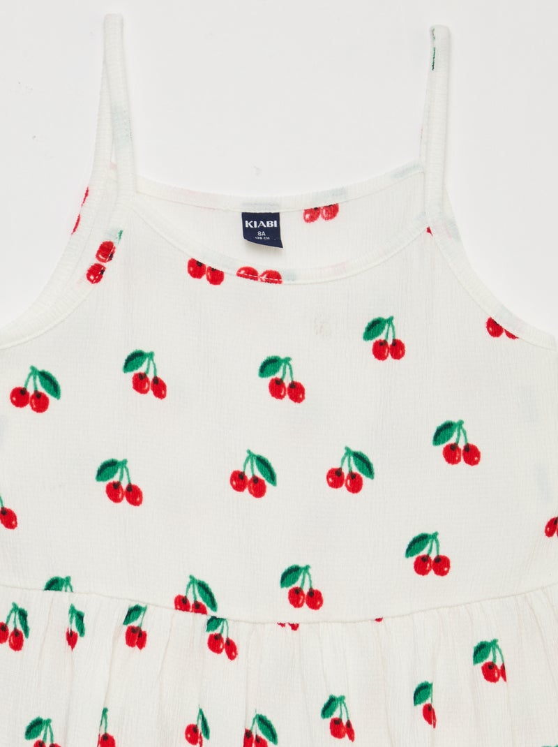 Set van 2 jurken van crêpe tricot Wit - Kiabi