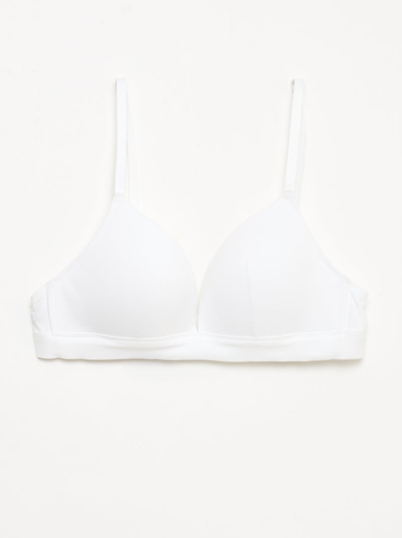 Set van 2 katoenen beha's Blauw - Kiabi