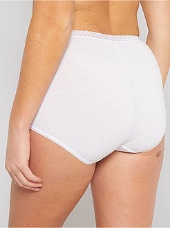 Set van 2 katoenen maxi-slipjes van 'Sans Complexe’ - Kiabi