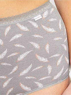 Set van 2 katoenen maxi-slipjes van 'Sans Complexe’ - Kiabi