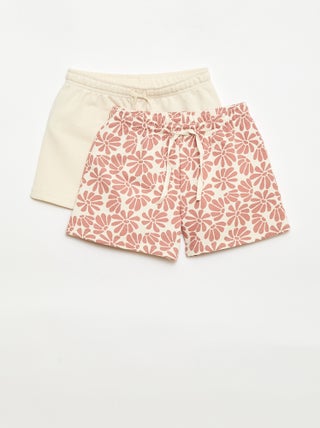 Set van 2 katoenen shorts
