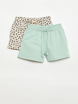 Set van 2 katoenen shorts