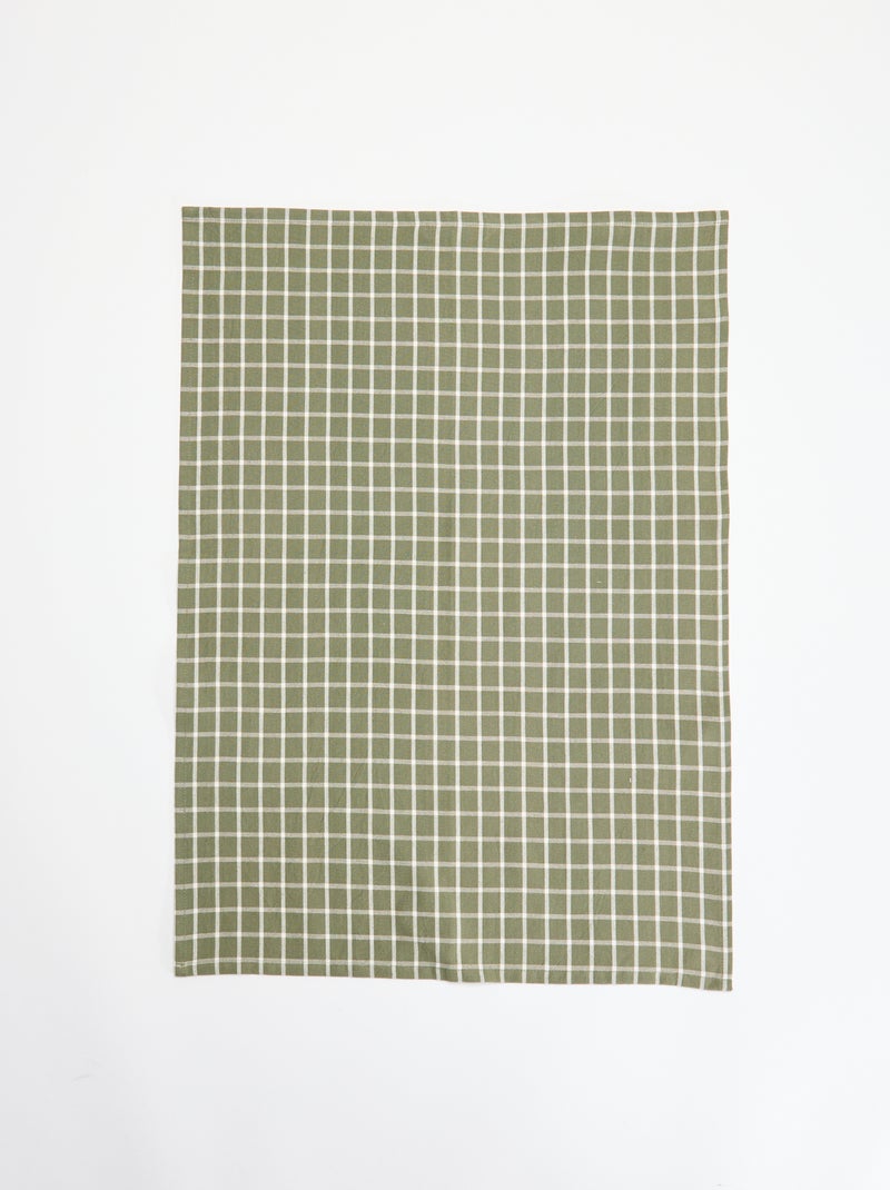 Set van 2 keukendoeken Groen - Kiabi
