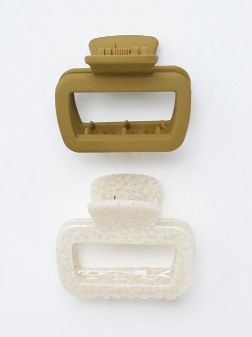 Set van 2 kleine haarspelden in krabvorm - Kiabi