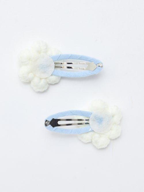 Set van 2 klikklakspeldjes van macramé - Kiabi