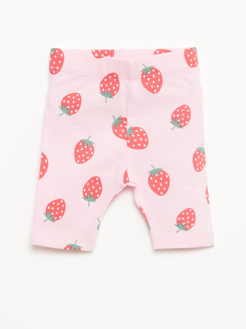 Set van 2 korte leggings Rose - Kiabi