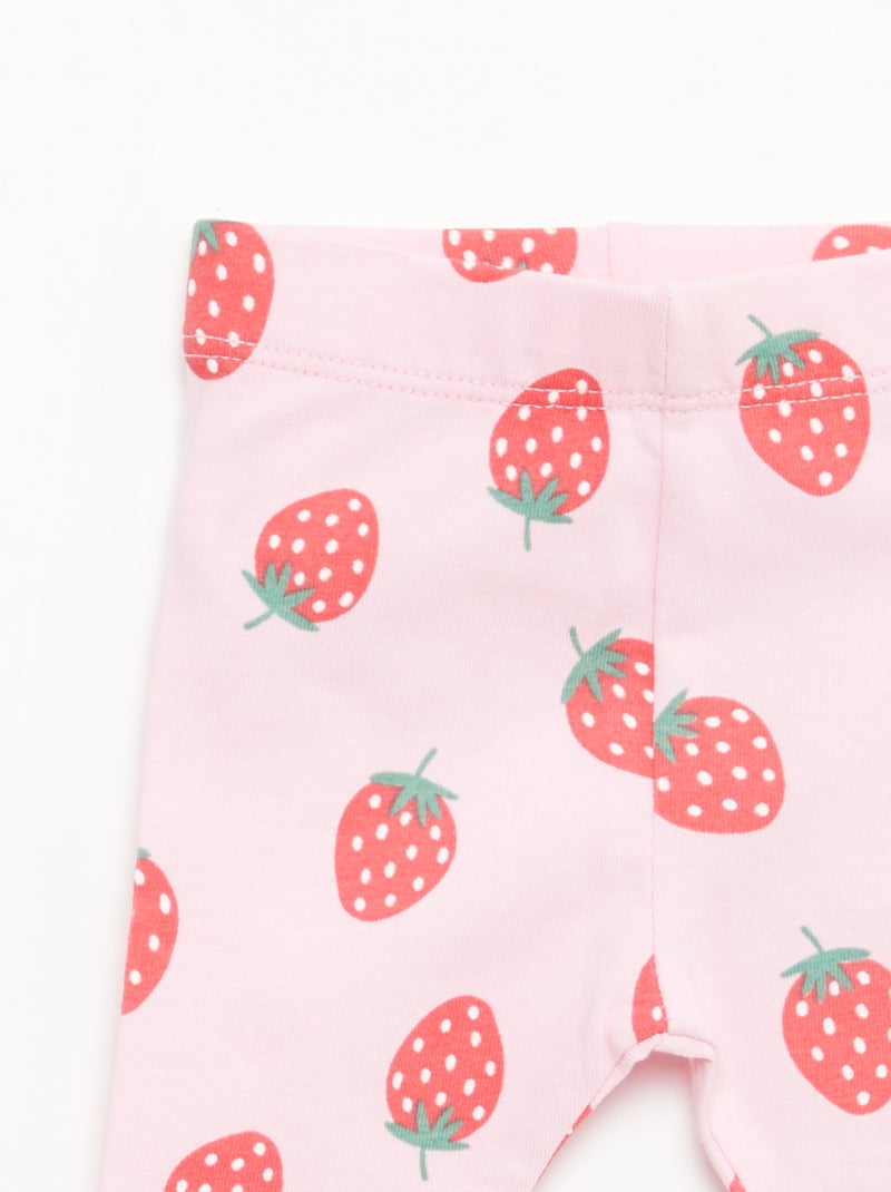 Set van 2 korte leggings Rose - Kiabi