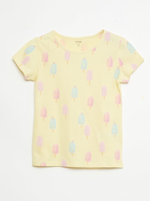 Set van 2 korte pyjamasets van katoenjersey - Kiabi