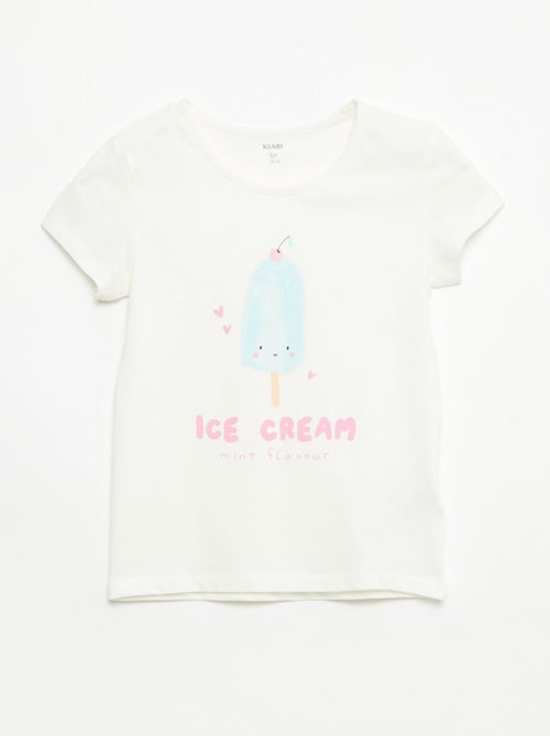 Set van 2 korte pyjamasets van katoenjersey - Kiabi