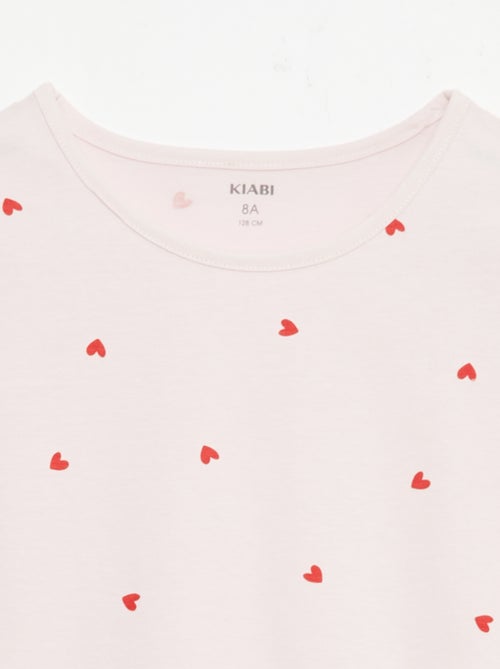 Set van 2 korte pyjamasets van katoenjersey - Kiabi