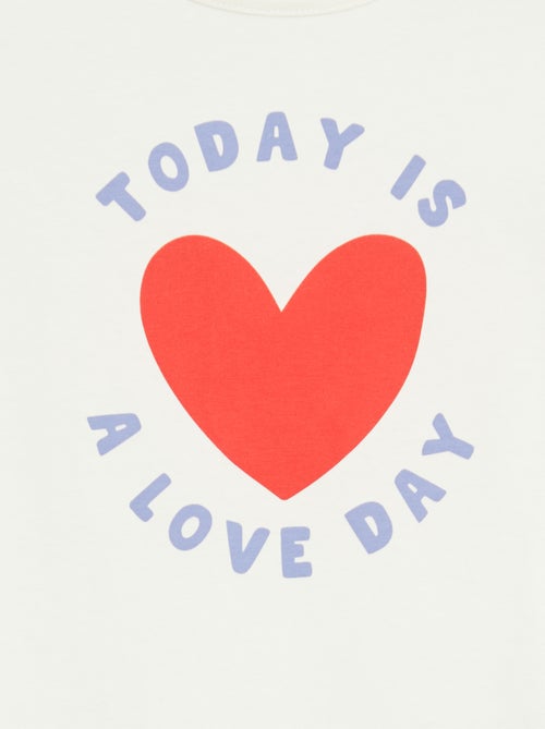 Set van 2 korte pyjamasets van katoenjersey - Kiabi