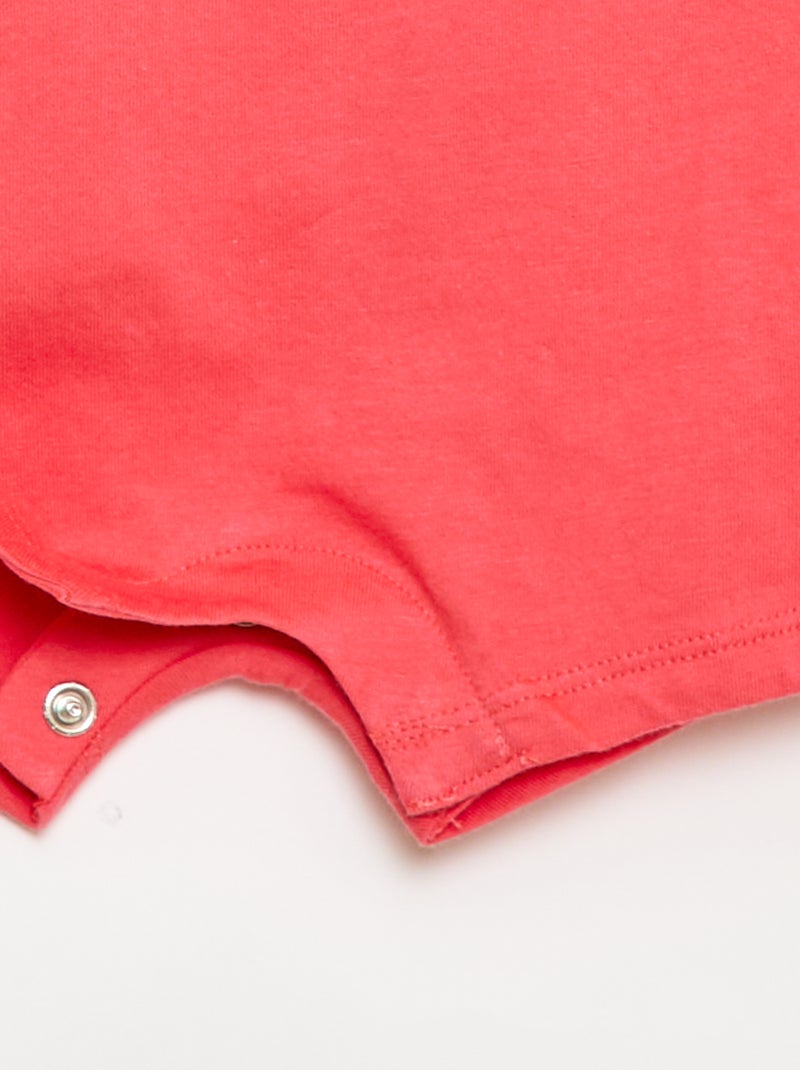 Set van 2 korte rompertjes van jersey Wit - Kiabi