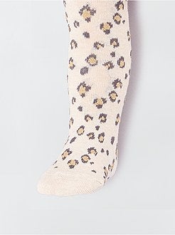 Set van 2 kousenbroeken met luipaardmotief - Kiabi