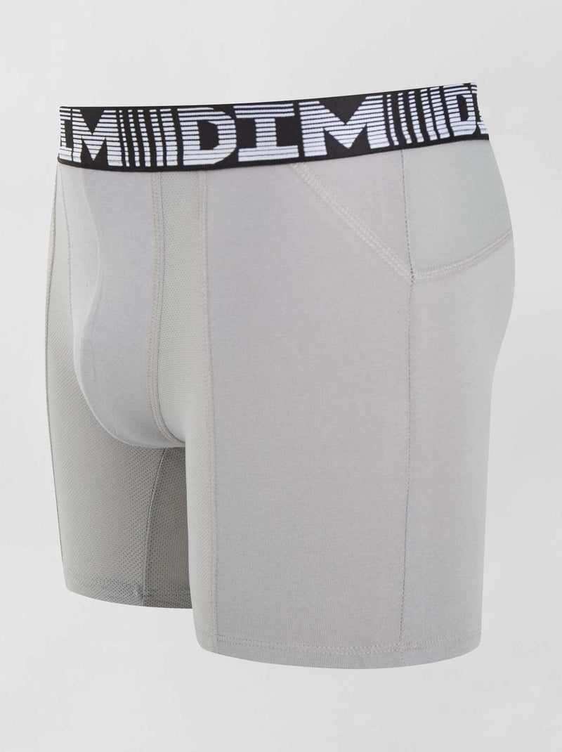 Set van 2 lange boxershorts '3D Flex air' 'DIM' Beige - Kiabi