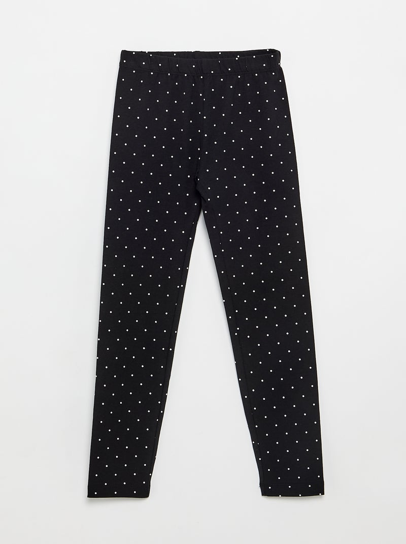 Set van 2 lange leggings Zwart - Kiabi