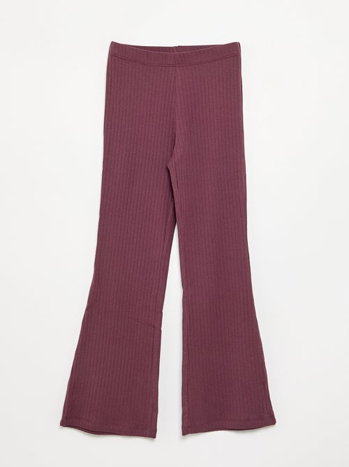 Set van 2 leggings - 1 effen + 1 met print - Kiabi