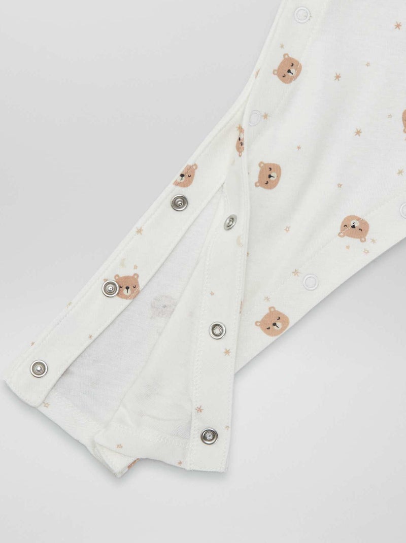 Set van 2 leggings met drukknopen - gemakkelijk aan te trekken collectie BLAUW - Kiabi
