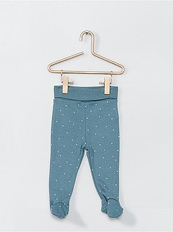 Set van 2 leggings met voetjes 'Ecodesign' - Kiabi