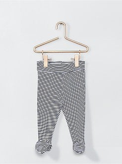 Set van 2 leggings met voetjes 'Ecodesign' - Kiabi