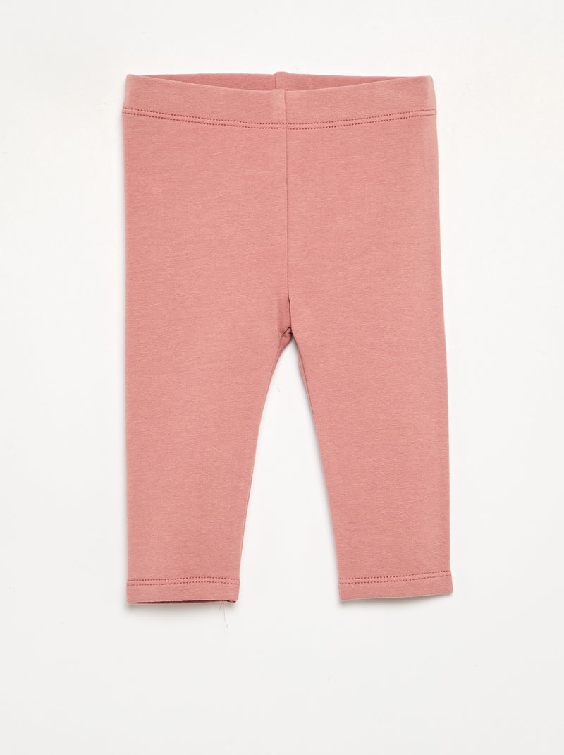 Set van 2 leggings van fleecestof Rose - Kiabi