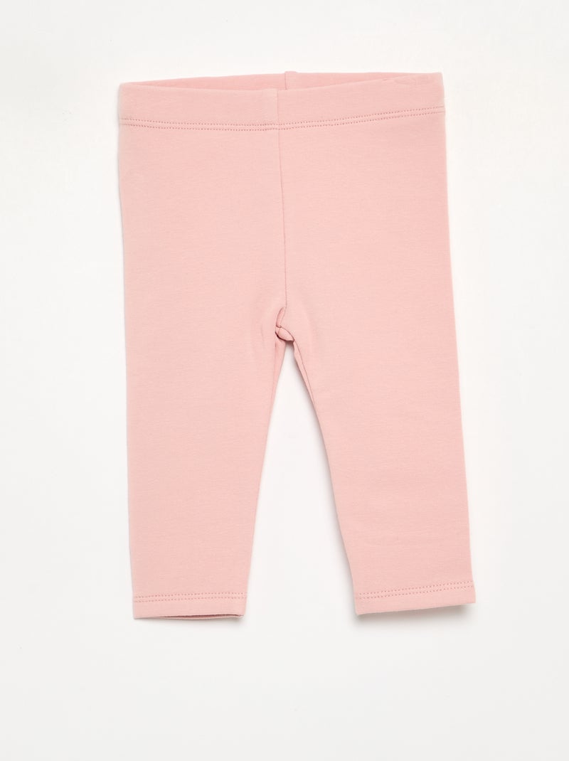 Set van 2 leggings van fleecestof Rose - Kiabi