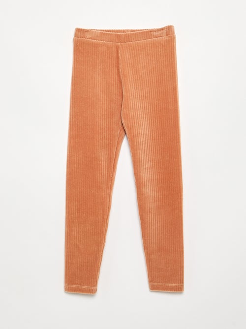 Set van 2 leggings van ribfluweel - Kiabi