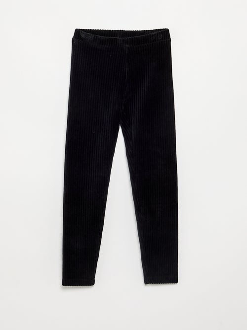 Set van 2 leggings van ribfluweel - Kiabi
