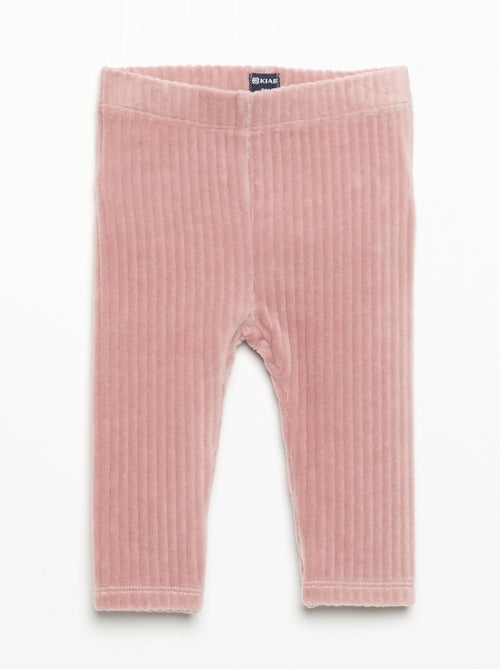 Set van 2 leggings van ribfluweel - Kiabi