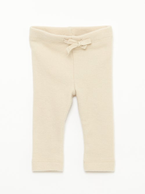 Set van 2 leggings van zachte tricot - Kiabi