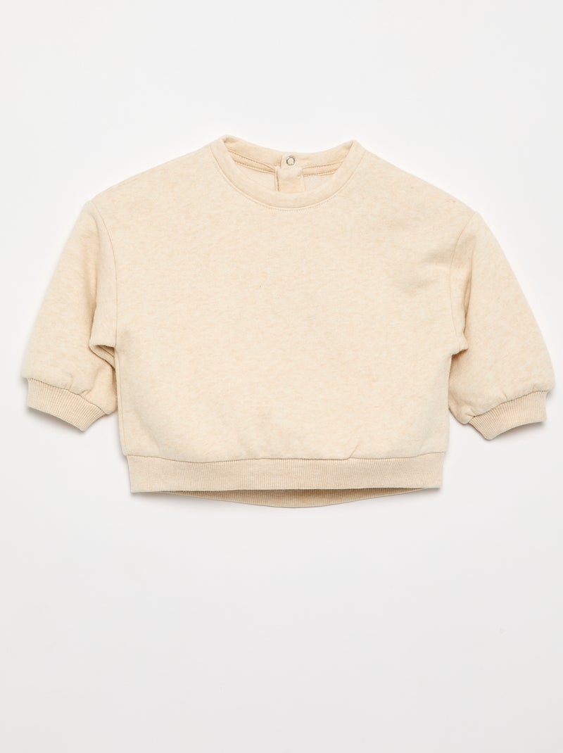 Set van 2 molton sweaters Biege - Kiabi