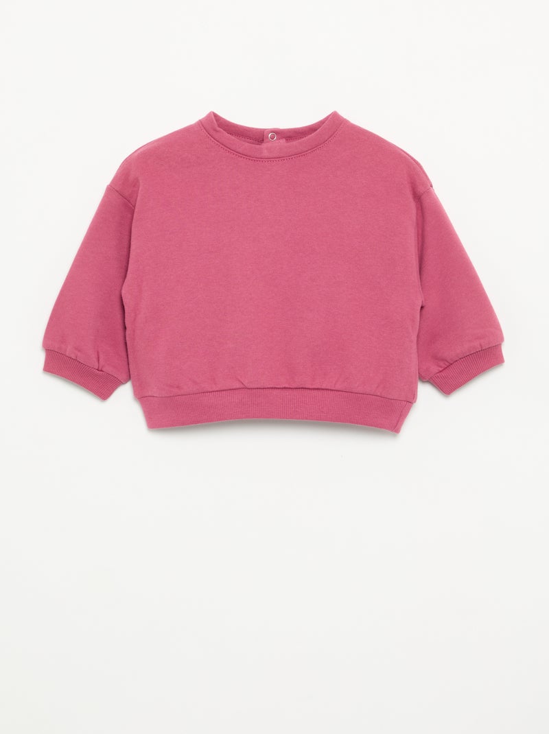 Set van 2 molton sweaters Paars - Kiabi