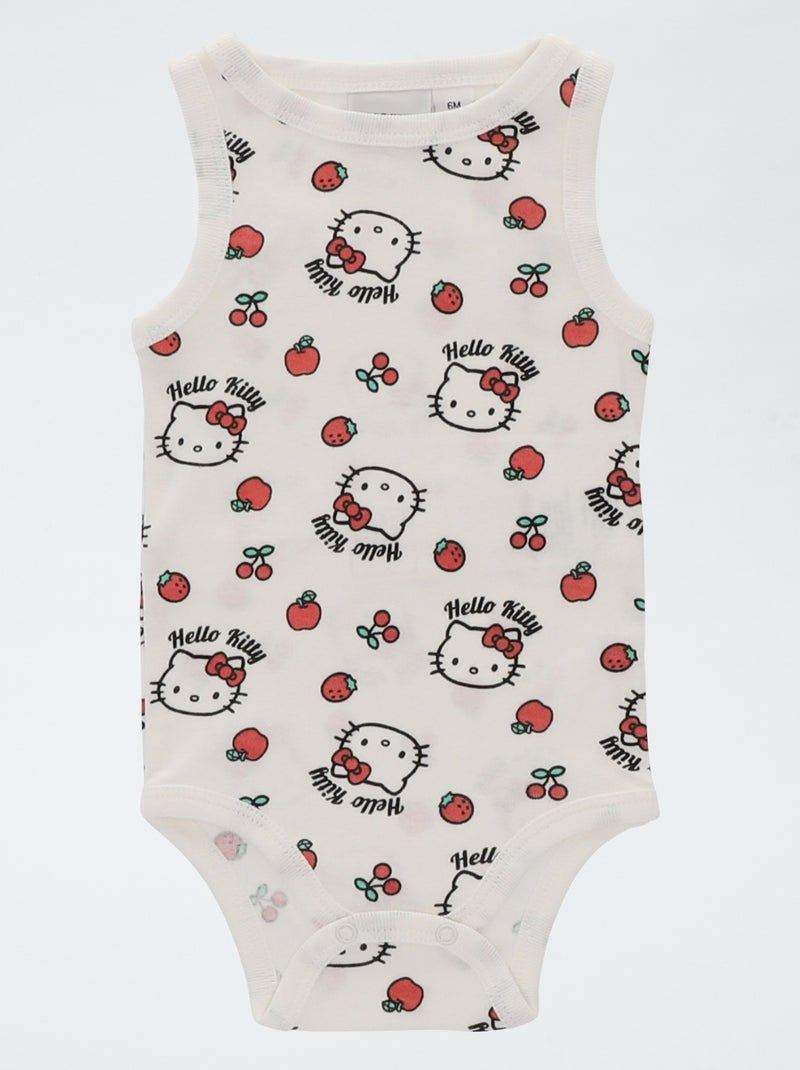 Set van 2 mouwloze bodies 'Hello Kitty' Rose - Kiabi