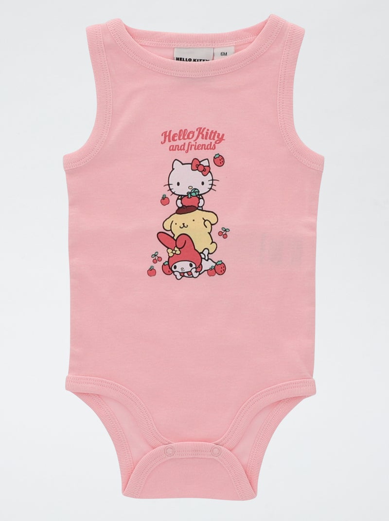 Set van 2 mouwloze bodies 'Hello Kitty' Rose - Kiabi