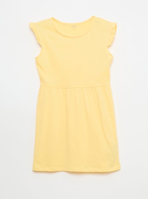 Set van 2 mouwloze jersey jurken met volants - Kiabi