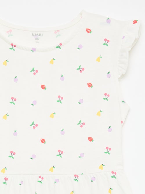 Set van 2 mouwloze jersey jurken met volants - Kiabi