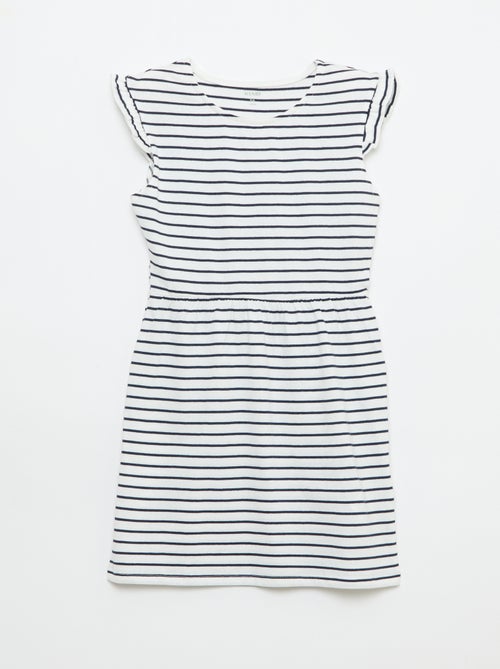 Set van 2 mouwloze jersey jurken met volants - Kiabi