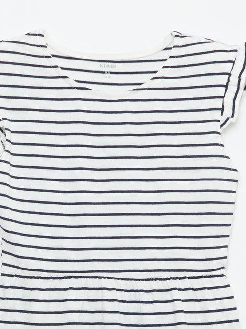 Set van 2 mouwloze jersey jurken met volants - Kiabi