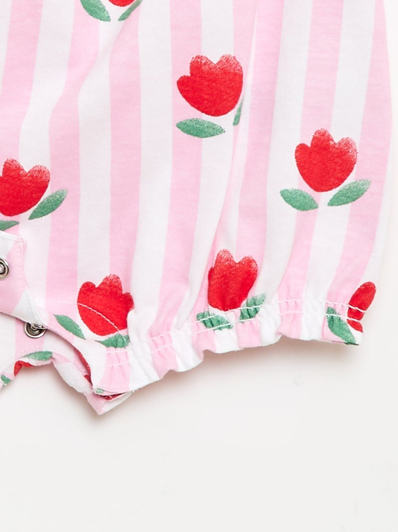 Set van 2 mouwloze rompertjes Rose - Kiabi