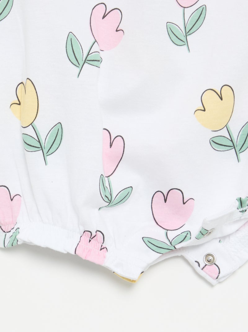 Set van 2 mouwloze rompertjes Wit - Kiabi