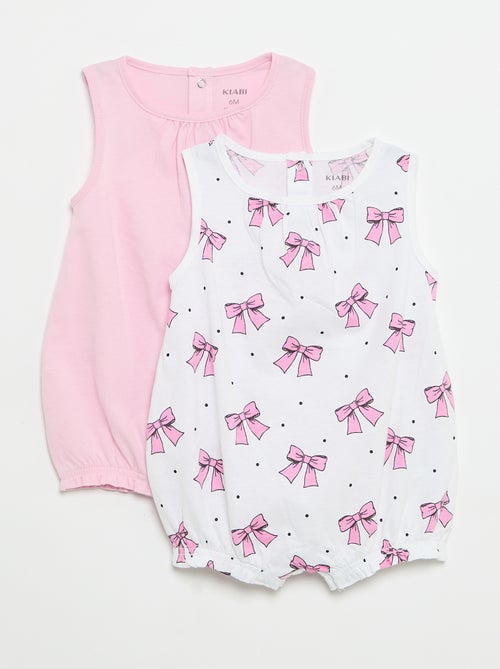 Set van 2 mouwloze rompertjes - Kiabi