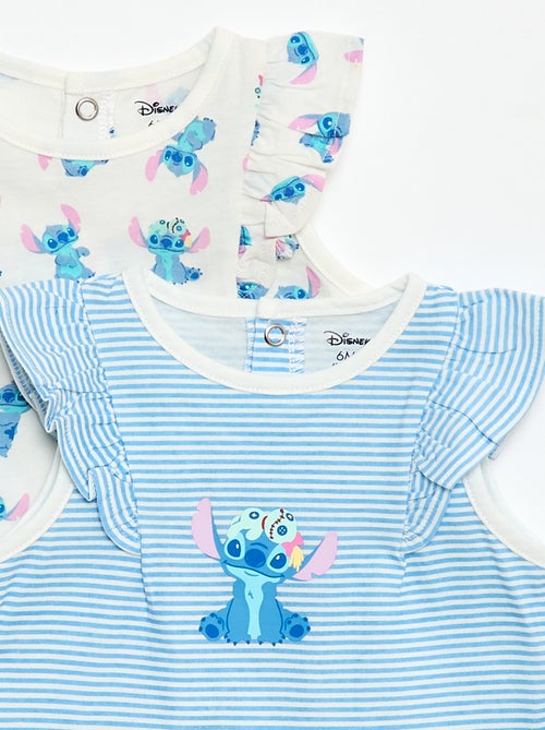 Set van 2 mouwloze 'Stitch' 'Disney' rompertjes - Kiabi